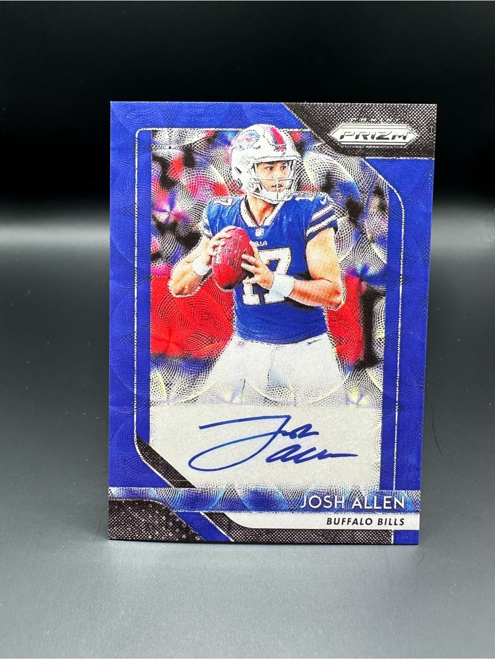 Josh Allen Signed Rookie 2018 Panini Prizm Novelty Card. Buffalo Bills.